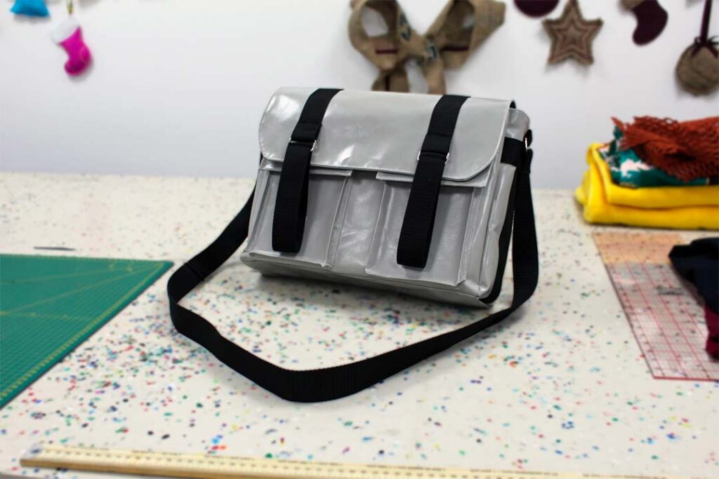 From textile mountain to wind turbine bag