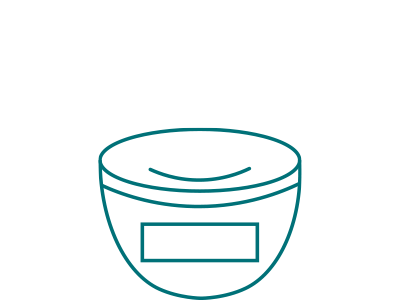 Beauty jars and cream containers recycling